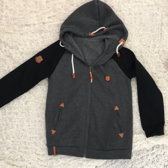 Black and gray full zip up - Picture 1 of 2